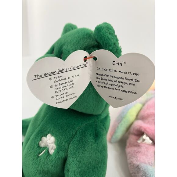Ty Beanie Babies Bear Bundle (3pcs) Erin, Groovy And Teddy - Picture 10 of 16